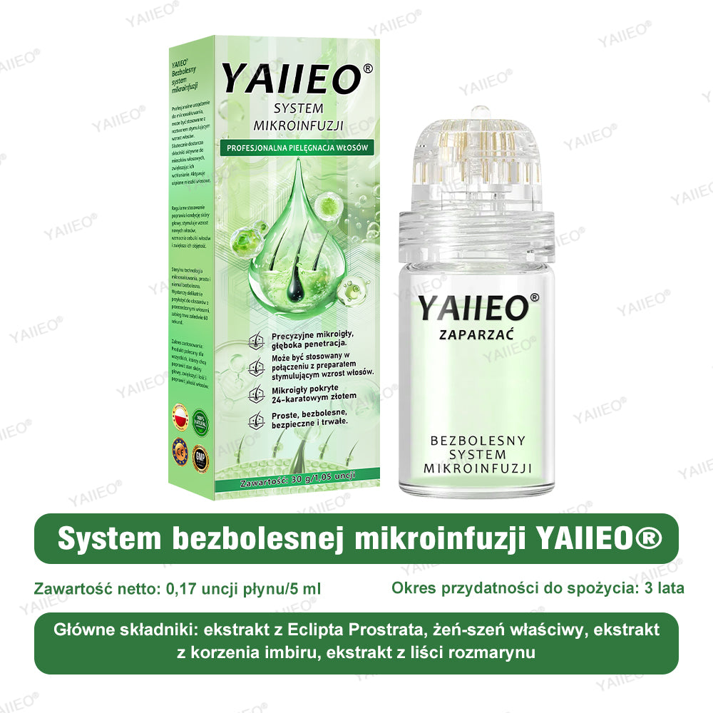 🍌 𝐘𝐀𝐈𝐈𝐄𝐎® Bezbolesny System Mikroinfuzji Głębokie blokowanie DHT, reaktywacja mieszków włosowych i widoczny wzrost włosów