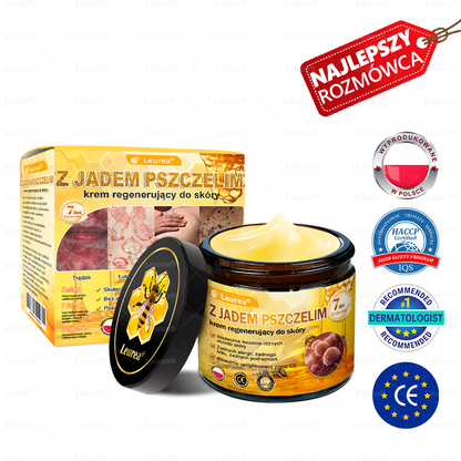 🐝✨Leurea® Krem Regenerujący z Jadem Pszczelim🔥 Naturalna regeneracja skóry, wygładzenie zmarszczek i promienna cera-50 ml