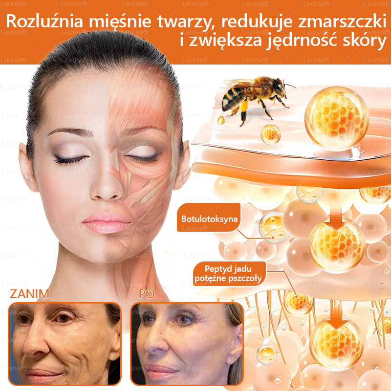 🐝✨Leurea® Krem Regenerujący z Jadem Pszczelim🔥 Naturalna regeneracja skóry, wygładzenie zmarszczek i promienna cera-50 ml