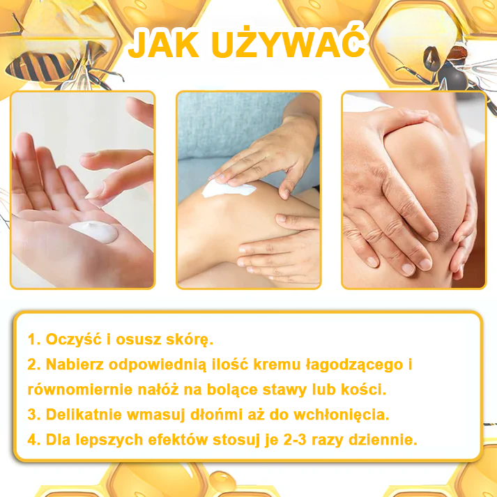 🐝𝑺𝒕𝒂𝒘𝑽𝒊𝒕𝒂𝒍™ Krem do regeneracji stawów i kości zawiera toksynę botulinową i jad pszczeli | ✨ Produkt z certyfikatem CE