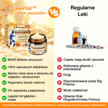 🐝𝑺𝒕𝒂𝒘𝑽𝒊𝒕𝒂𝒍™ Krem do regeneracji stawów i kości zawiera toksynę botulinową i jad pszczeli | ✨ Produkt z certyfikatem CE