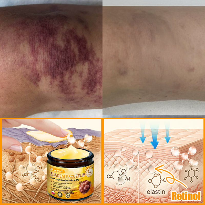 ✨Leurea® Krem Regenerujący z Jadem Pszczelim🔥 Naturalna regeneracja skóry, wygładzenie zmarszczek i promienna cera-50 ml