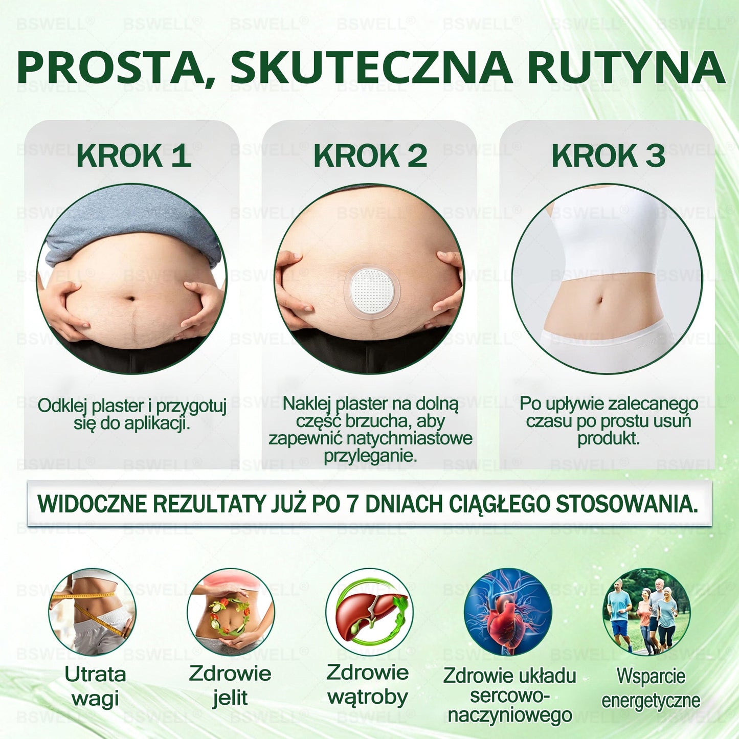 🪻BSWELL® Nano mikroigłowy plaster wyszczuplający (Raz dziennie, efekty już po 28 dniach ✅ Wspiera odchudzanie, serce, cukrzycę, sen, jelita, stawy i więcej.