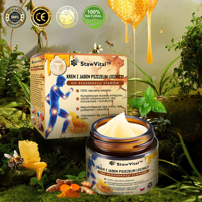 🐝𝑺𝒕𝒂𝒘𝑽𝒊𝒕𝒂𝒍™ Krem do regeneracji stawów i kości zawiera toksynę botulinową i jad pszczeli | ✨ Produkt z certyfikatem CE