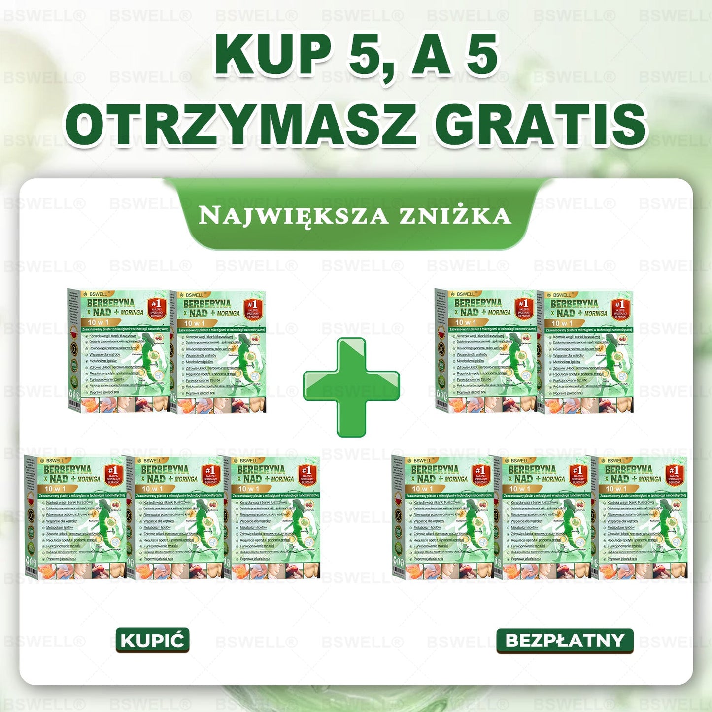 🪻BSWELL® Nano mikroigłowy plaster wyszczuplający (Raz dziennie, efekty już po 28 dniach ✅ Wspiera odchudzanie, serce, cukrzycę, sen, jelita, stawy i więcej.
